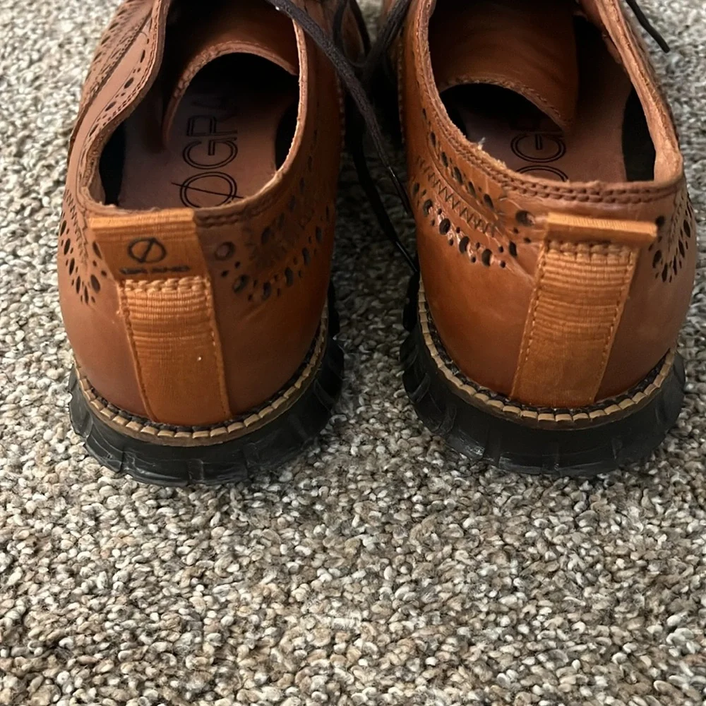 Cole Haan Zerogrand Leather Wingtip Derby Oxford Size 7 - Picture 9 of 12